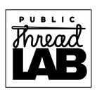 Logo of Public Thread LAB with a stylized thread design above the text on a white background.